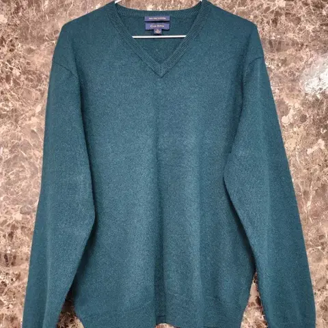 클럽룸 캐시미어 브이넥 니트 100~슬림105