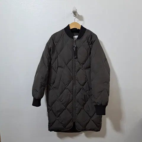 랩LAP 여성 오버핏 오리털 패딩 점퍼 S