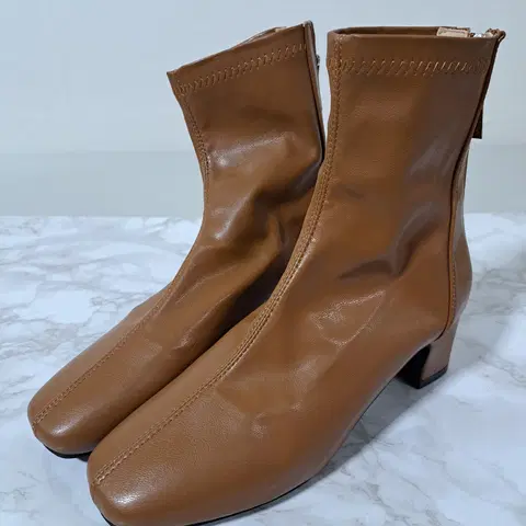 여성 앵글부츠 갈색 245