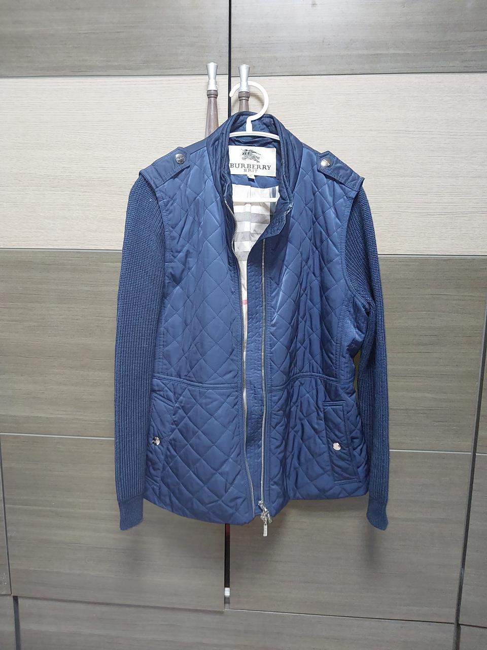 버버리M 여자퀄팅니트자켓