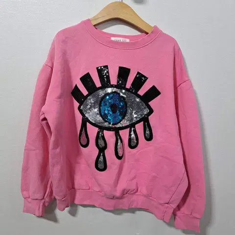 루트 여성 오버핏 기모 맨투맨