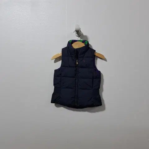 폴로 키즈 오리털 양면 조끼 패딩 3T