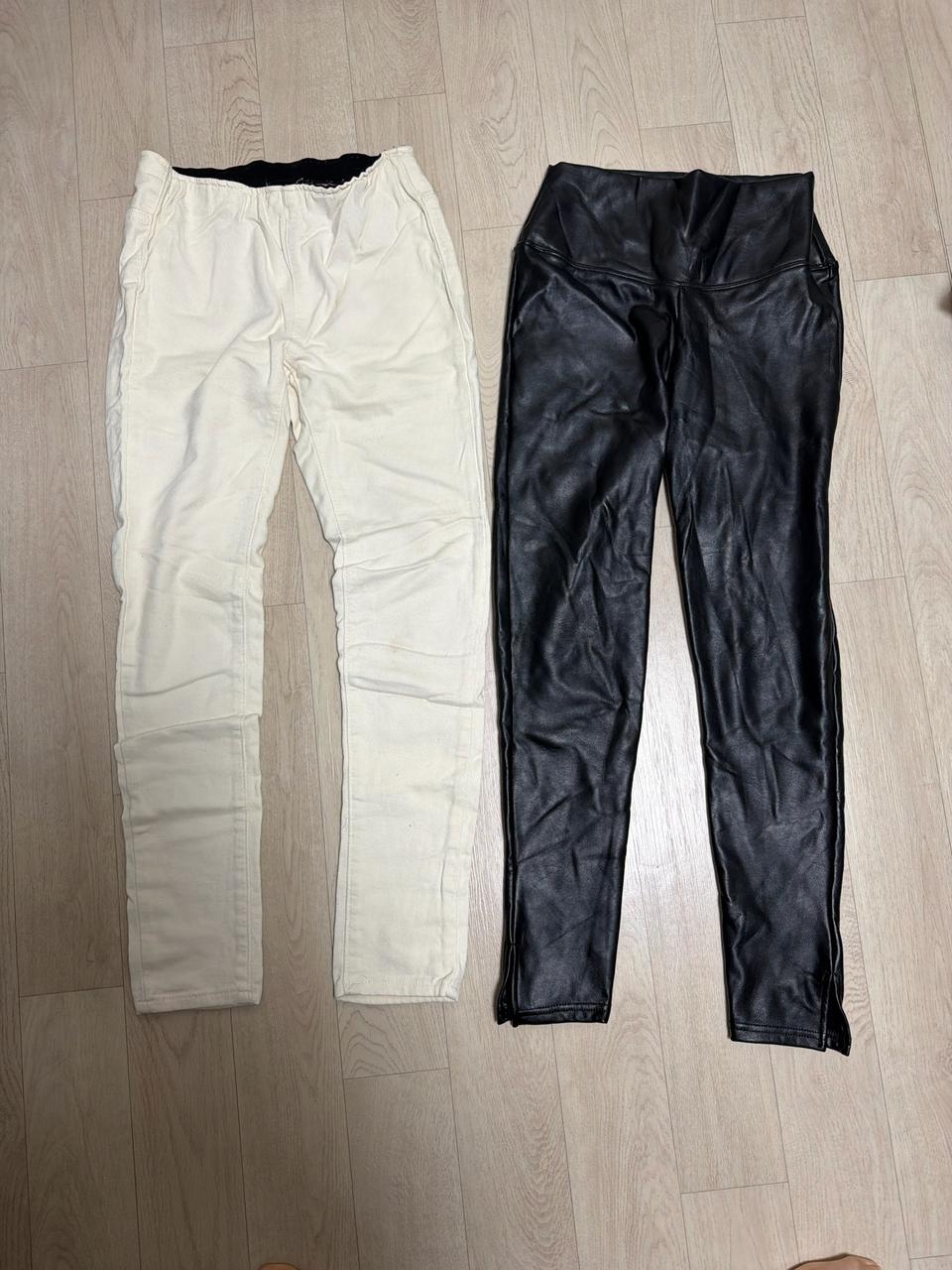 기모 밴딩 바지 레깅스xs (2개 일괄)