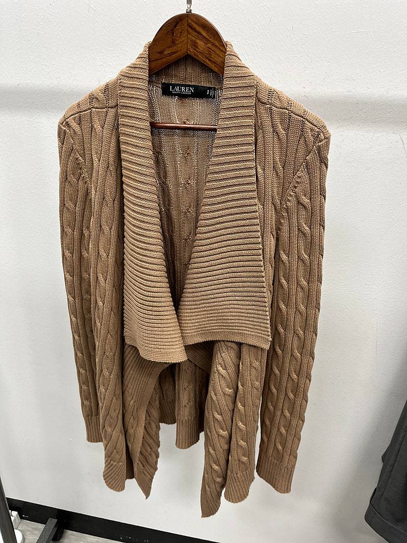여) 랄프로렌 논버튼 케이블 가디건