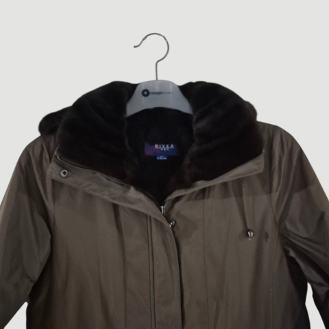 [77]리베아 여자 밍크 토끼털 롱패딩