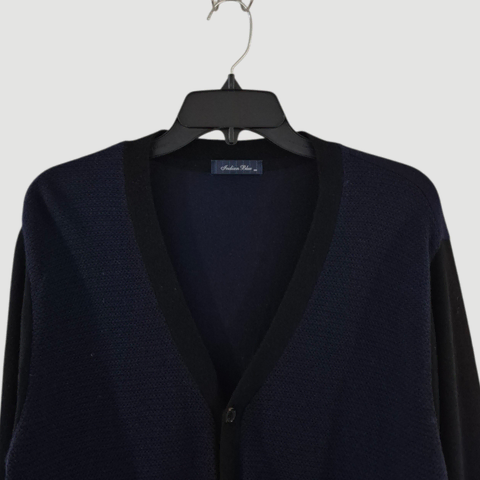 [100]인디안 블루 울 가디건자켓