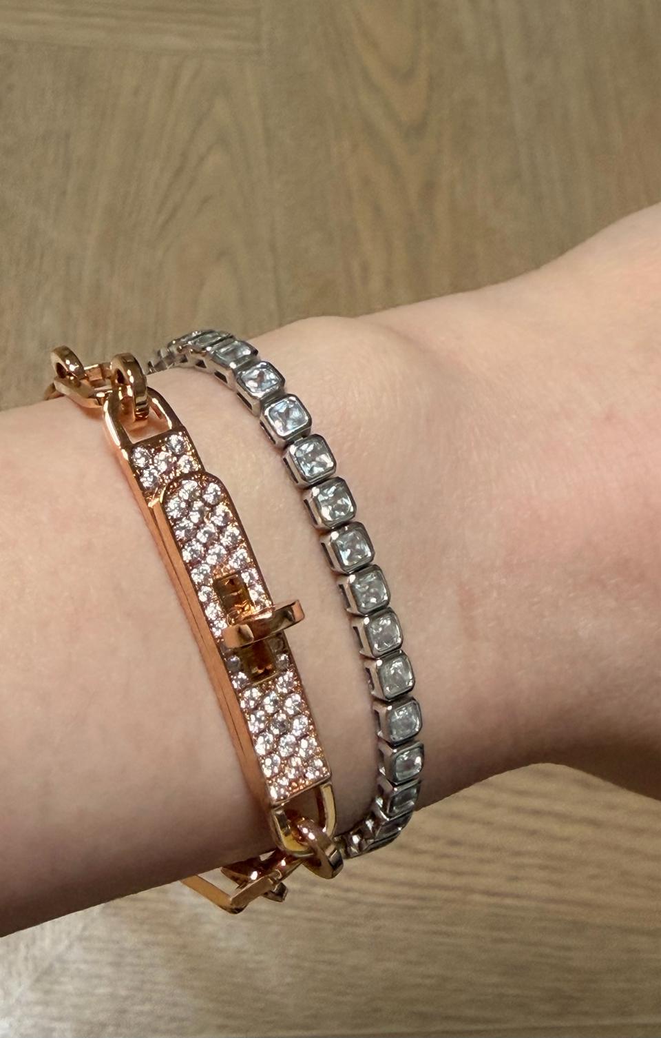 에르* 켈리 팔찌 (신주 18k로즈골드도금)