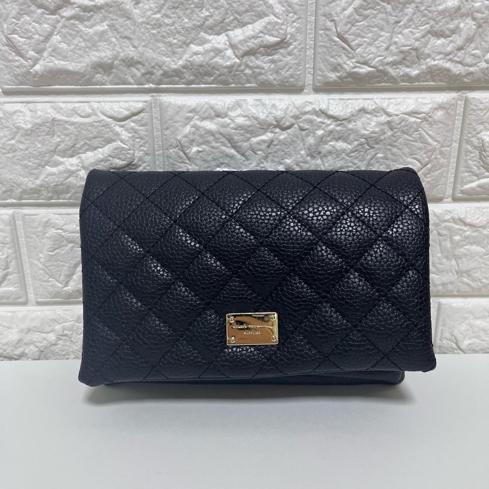 블랙 퀼팅 미니 크로스백