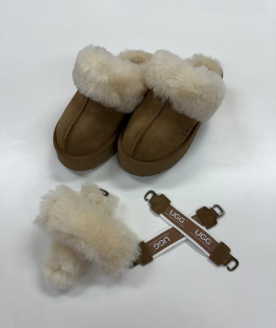 호주UGG털슬리퍼 220-225mm팜 새것