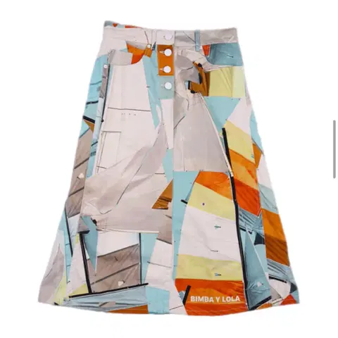 빔바이롤라 패턴 A라인 스커트