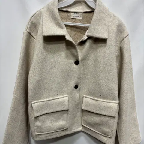 와이파이 오트밀 카라 자켓 코트