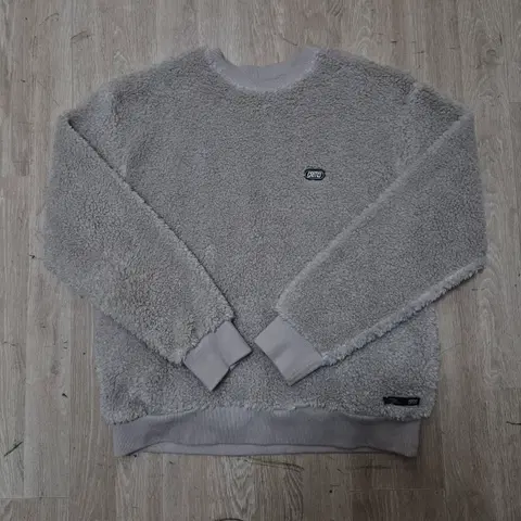 크리틱 남여공용 와펜 뽀글이 맨투맨 티셔츠