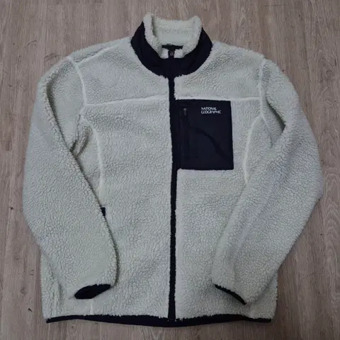 내셔널지오그래픽 로고 뽀글이 후리스 자켓