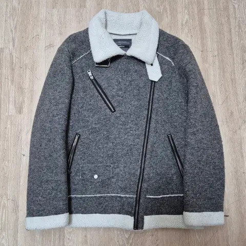 에이치커넥트 클래식 양털 무스탕 자켓