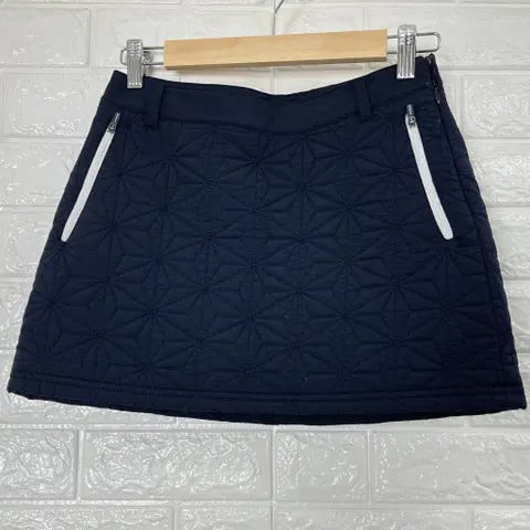 와이드앵글 여성 패딩 골프 스커트 네이비