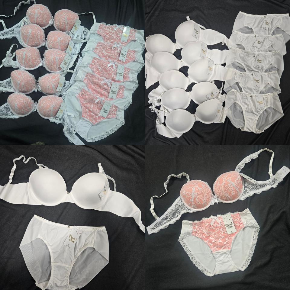 브라/팬티10세트80C 핑크/화이트