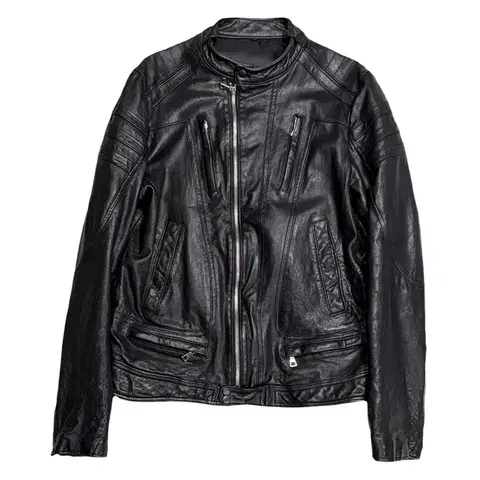 100% 이탈리아 램스킨 레더 자켓 46