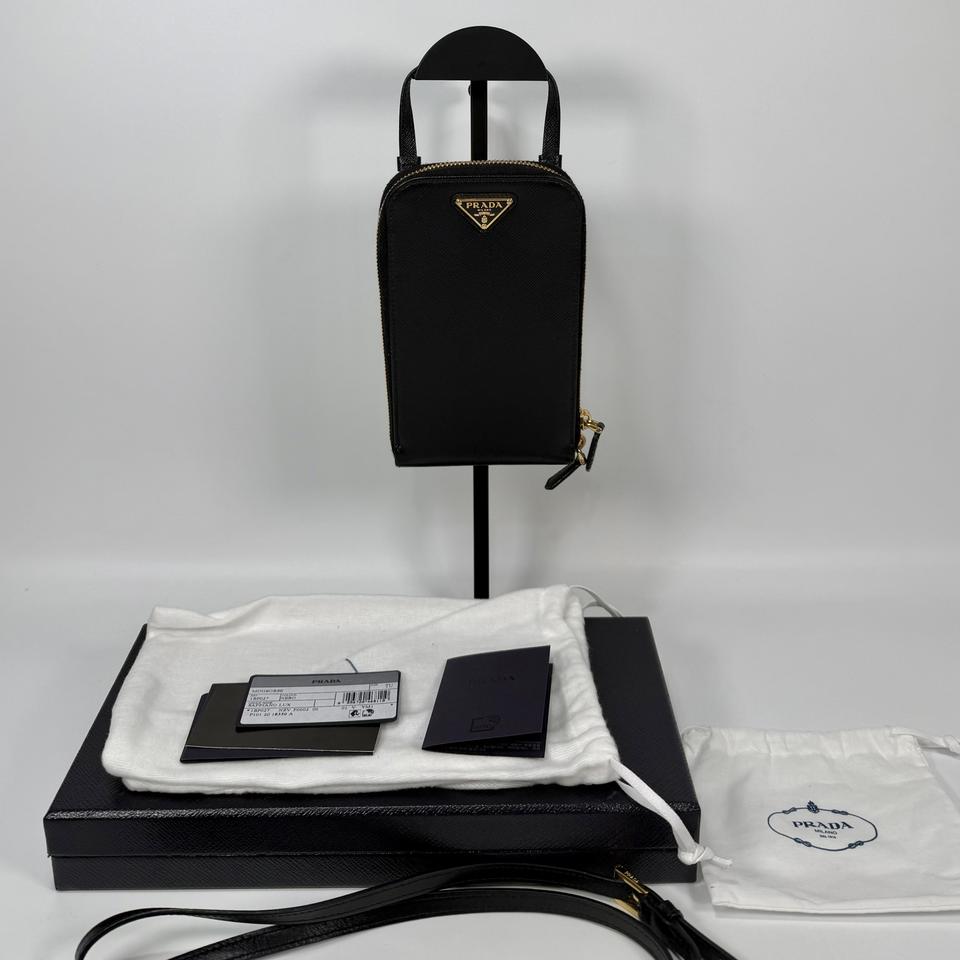 프라다 사피아노 가죽 미니 숄더백