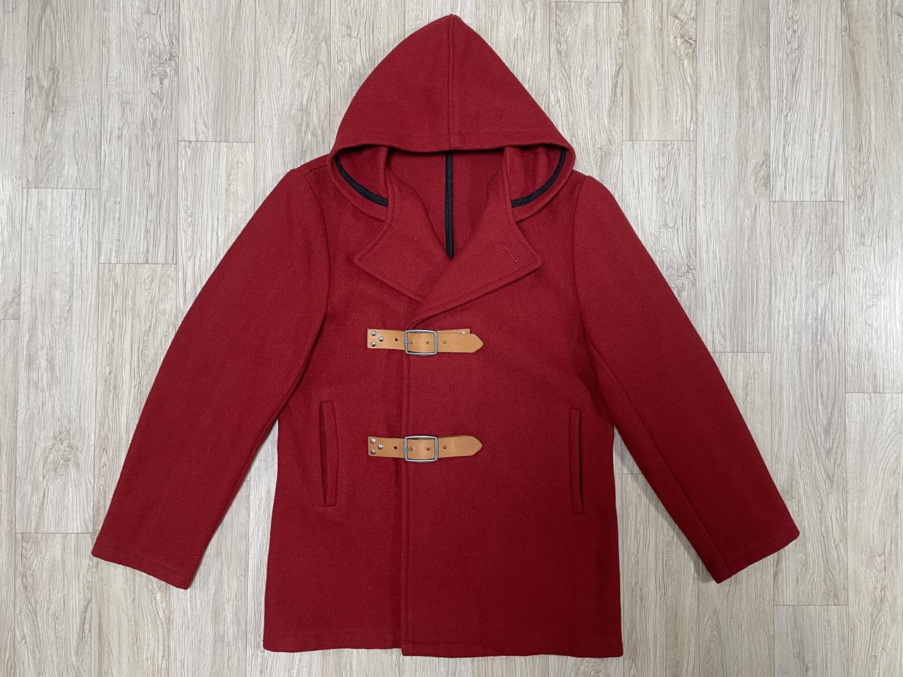 95~100) 쇼트 레더 벨티드 울 피코트(미국제)RRL&LVC&폴로