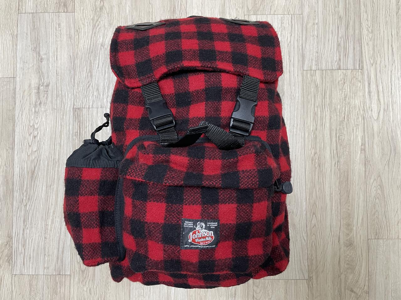 존슨울른밀즈 럼버잭체크 울 백팩(RRL&LVC&폴로)