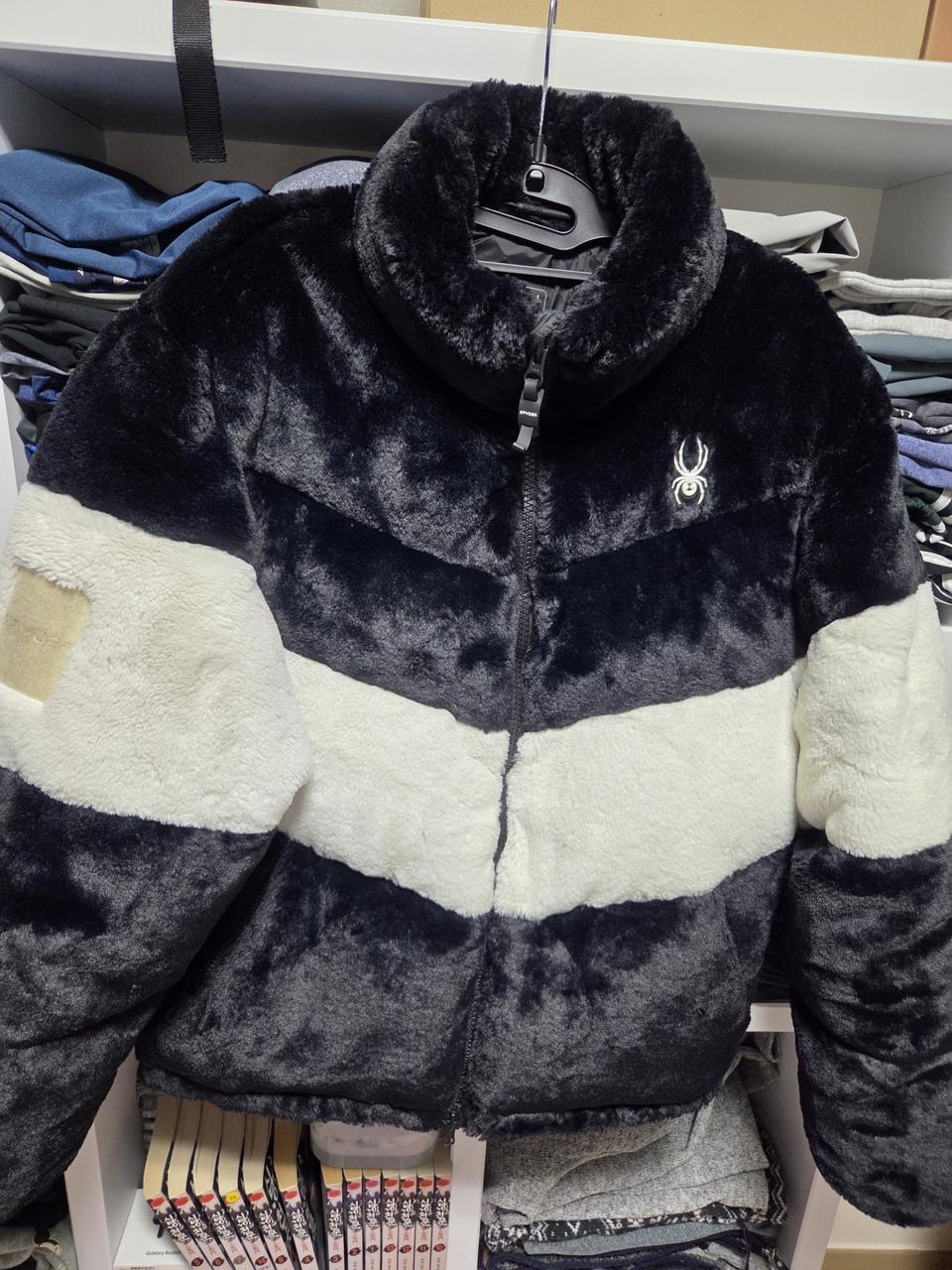 스파이더 패딩 후리스 100