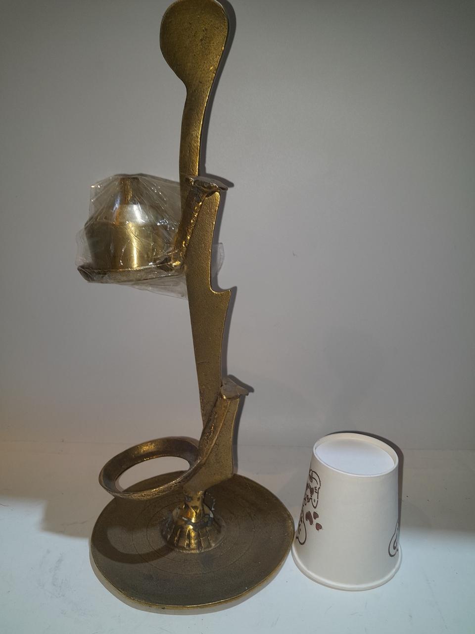 황동 등잔대 호롱