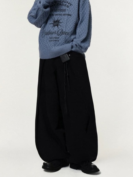 [2] 아이돈워너셀 소프트 스웨이드 트윌 벌룬 팬츠 IDWS