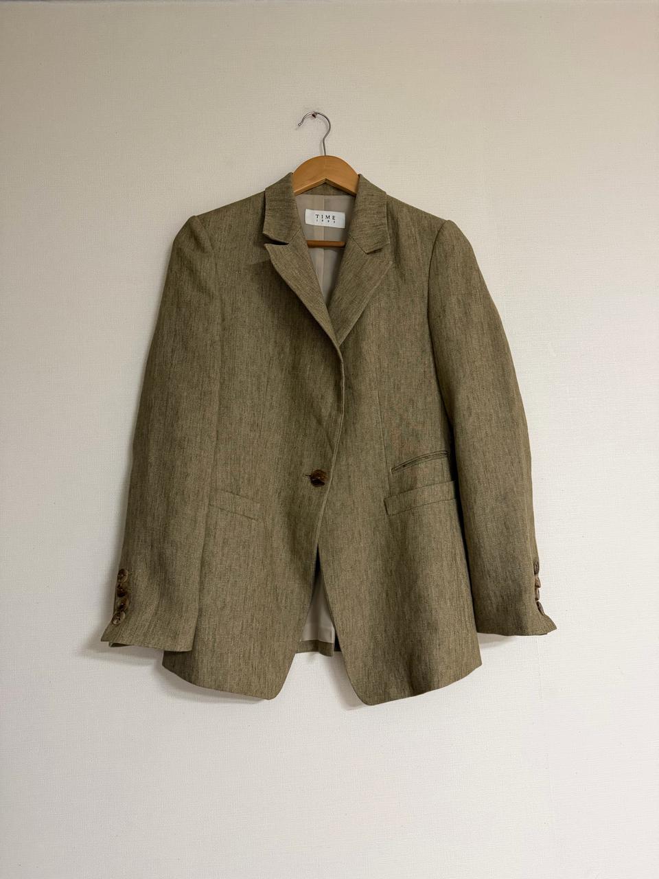 타임 린넨 자켓