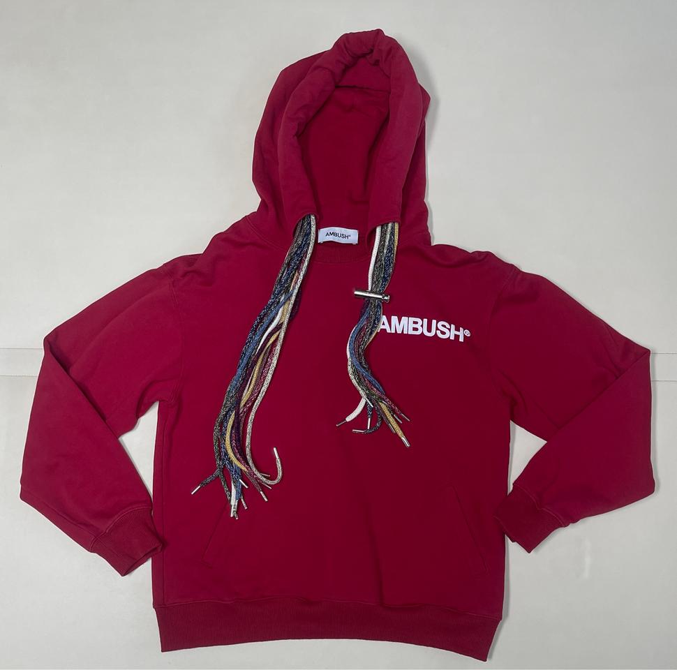 AMBUSH 엠부쉬 레드 후드티
