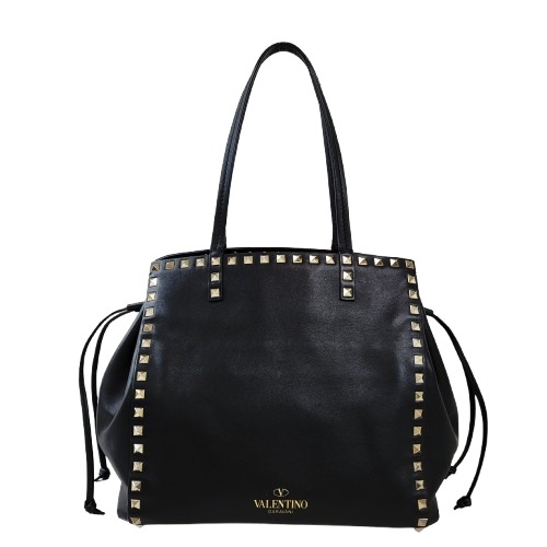 정품 발렌티노 락스터드 드로우스트링 토트/숄더백