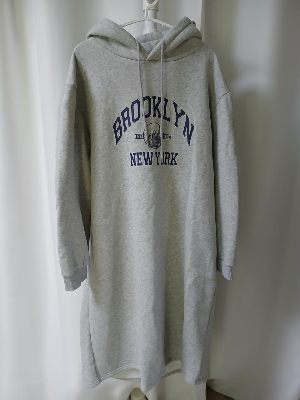 패딩베스트 롱후드원피스 세트