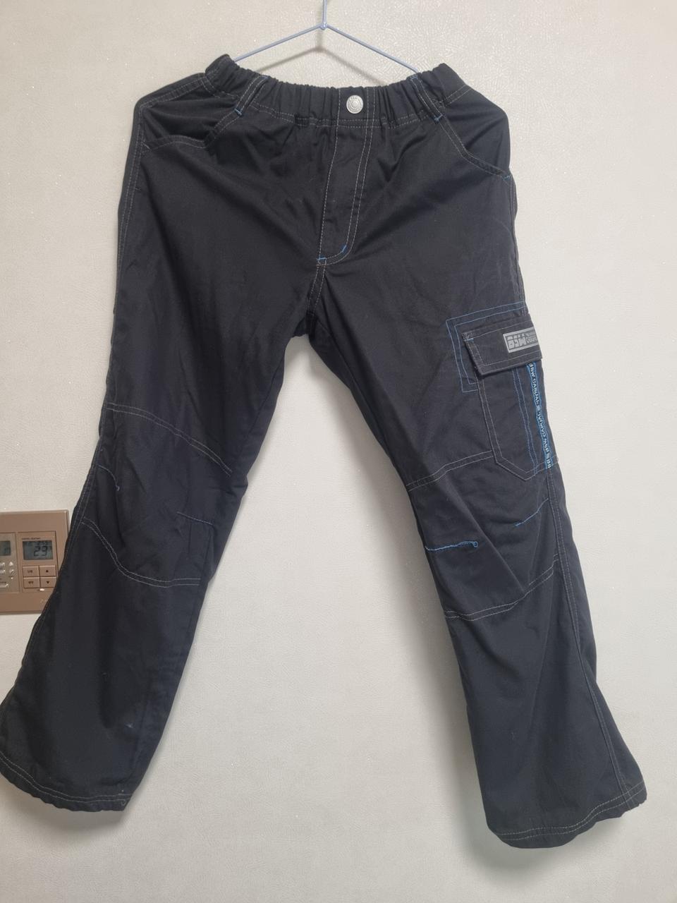 검정색 면바지 카고 스타일 140 145 150