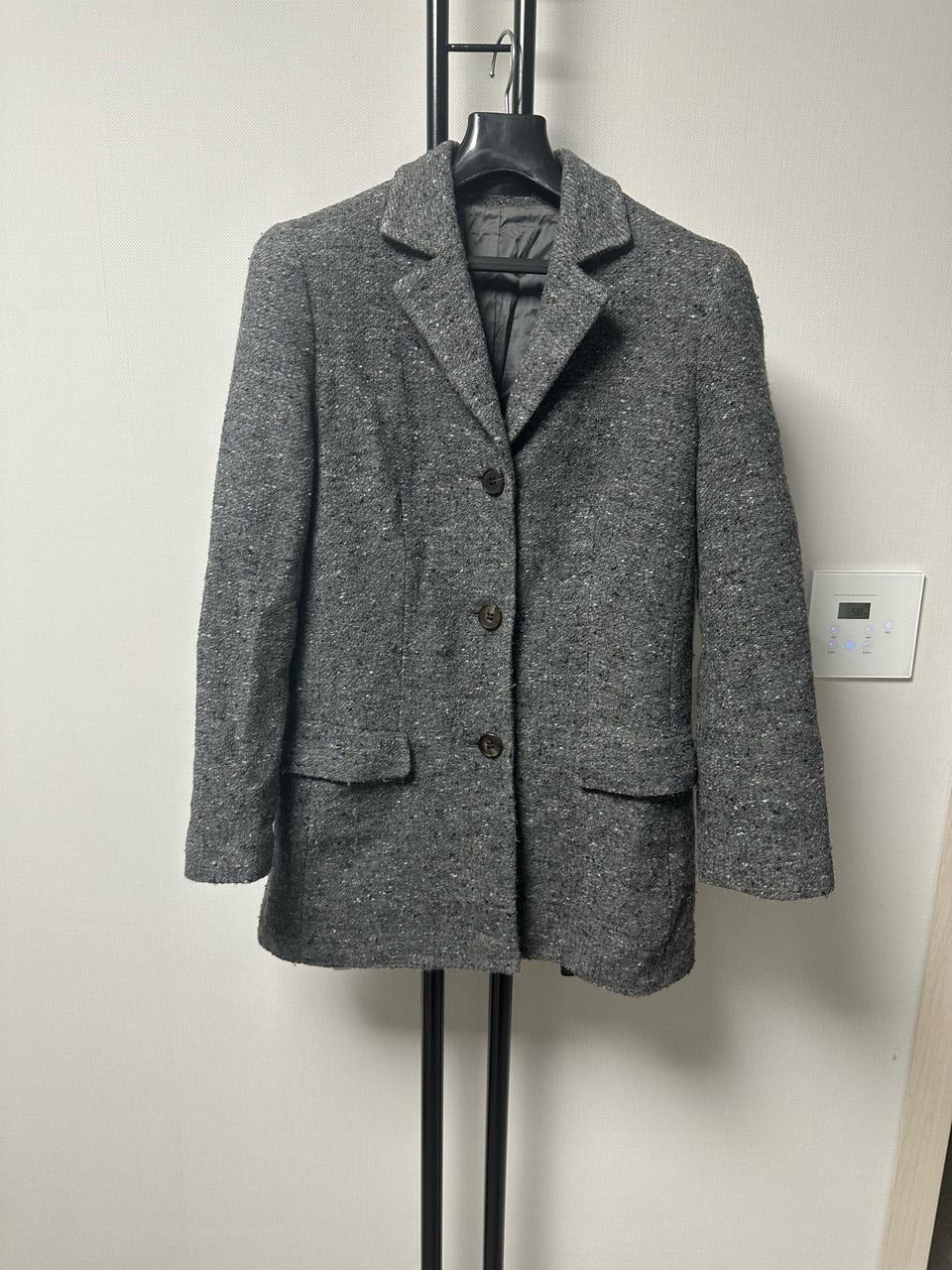 버버리  정품   모+캐시미어  자켓-38사이즈