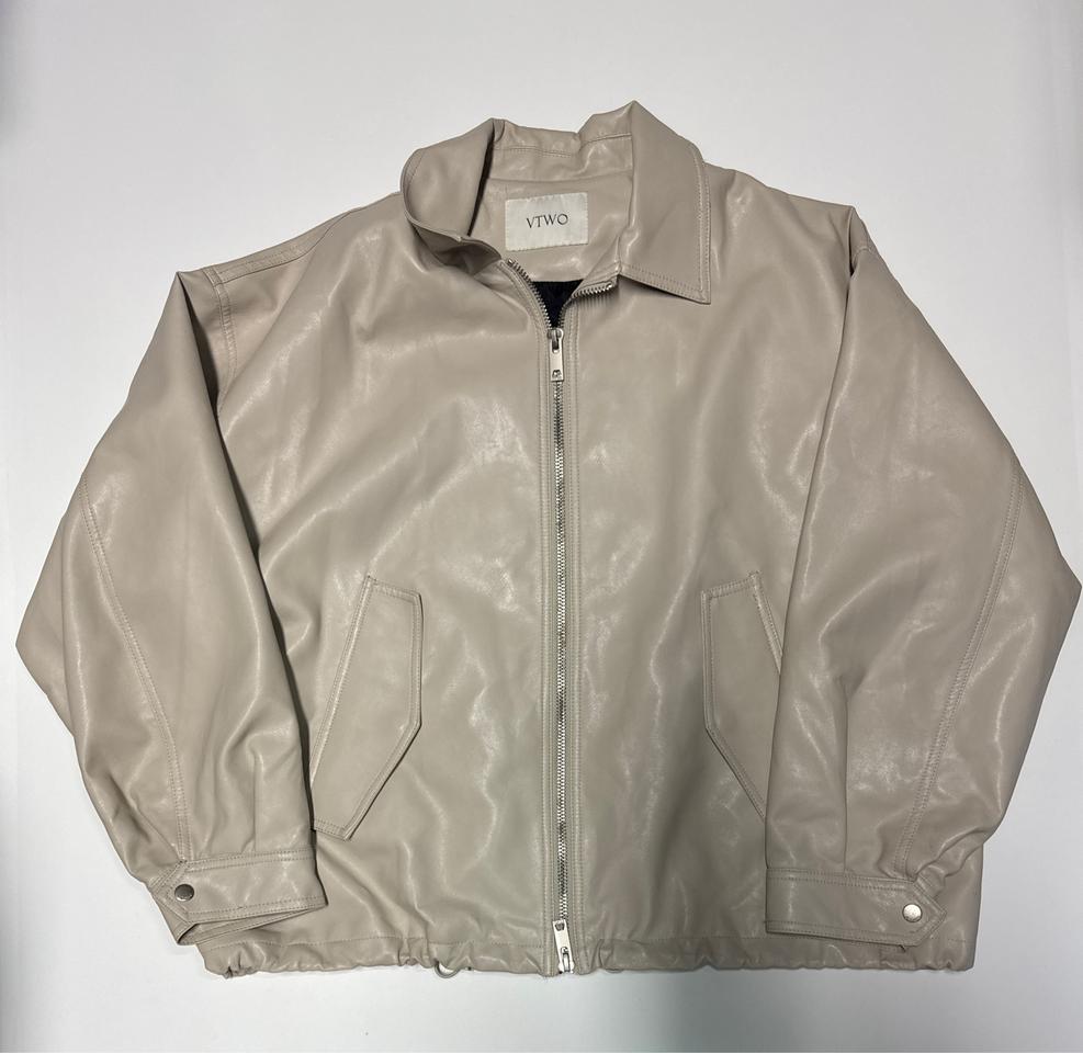 VTWO 브이투 빅 사이즈 페이크 레더 자켓 2XL