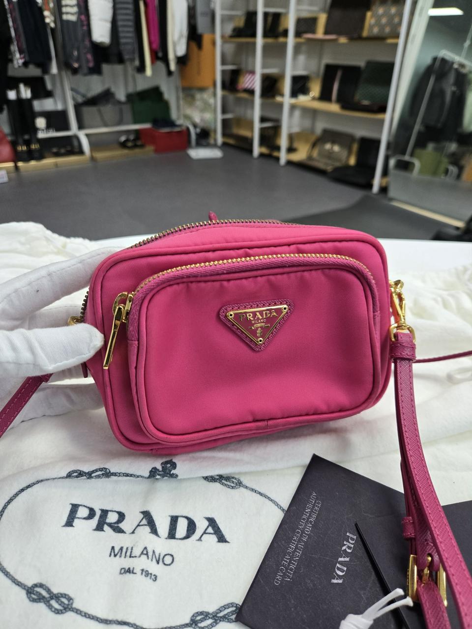 [A급컨디션]프라다 사피아노 미니백