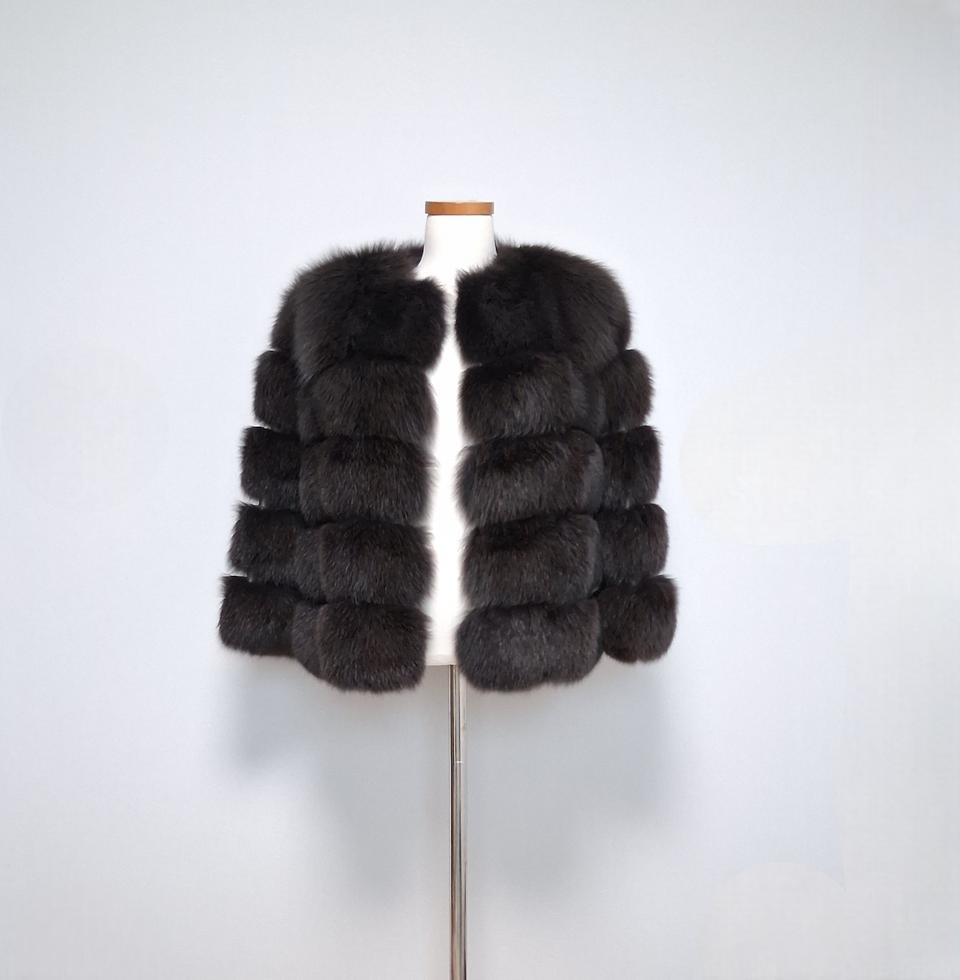 리얼 폭스퍼 폼폼이 자켓(새상품)