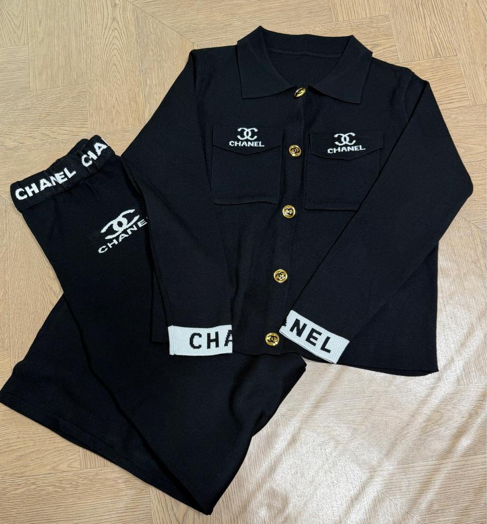 샤넬 로고 니트 셋업 (55반-66)