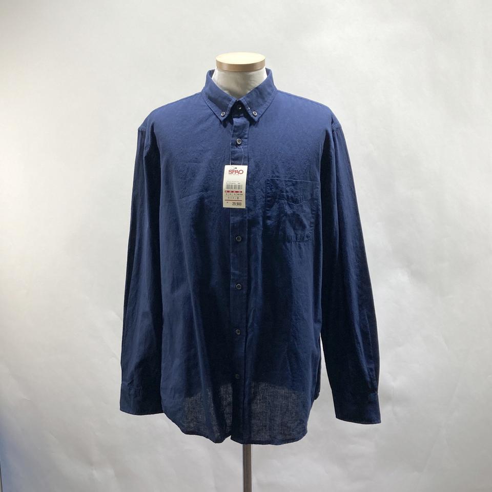 스파오 택새상품 남성면린넨셔츠 네이비 XL 영구제