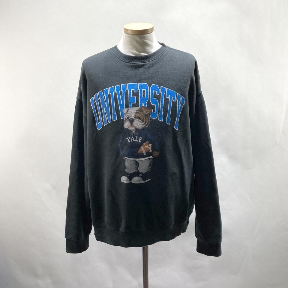 예일 남성기모맨투맨티셔츠 블랙 L 영구제