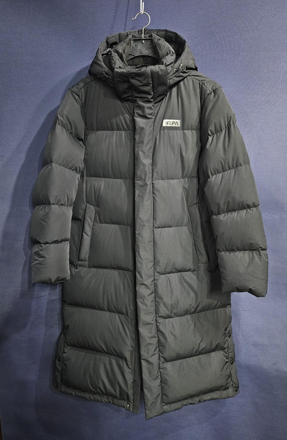 네파 블랙컬러 남성 105 덕다운 롱패딩