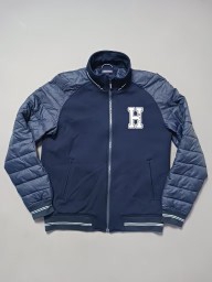 [176] 타미힐피거 키즈 퀼팅 레이어드 집업 봄버 자켓