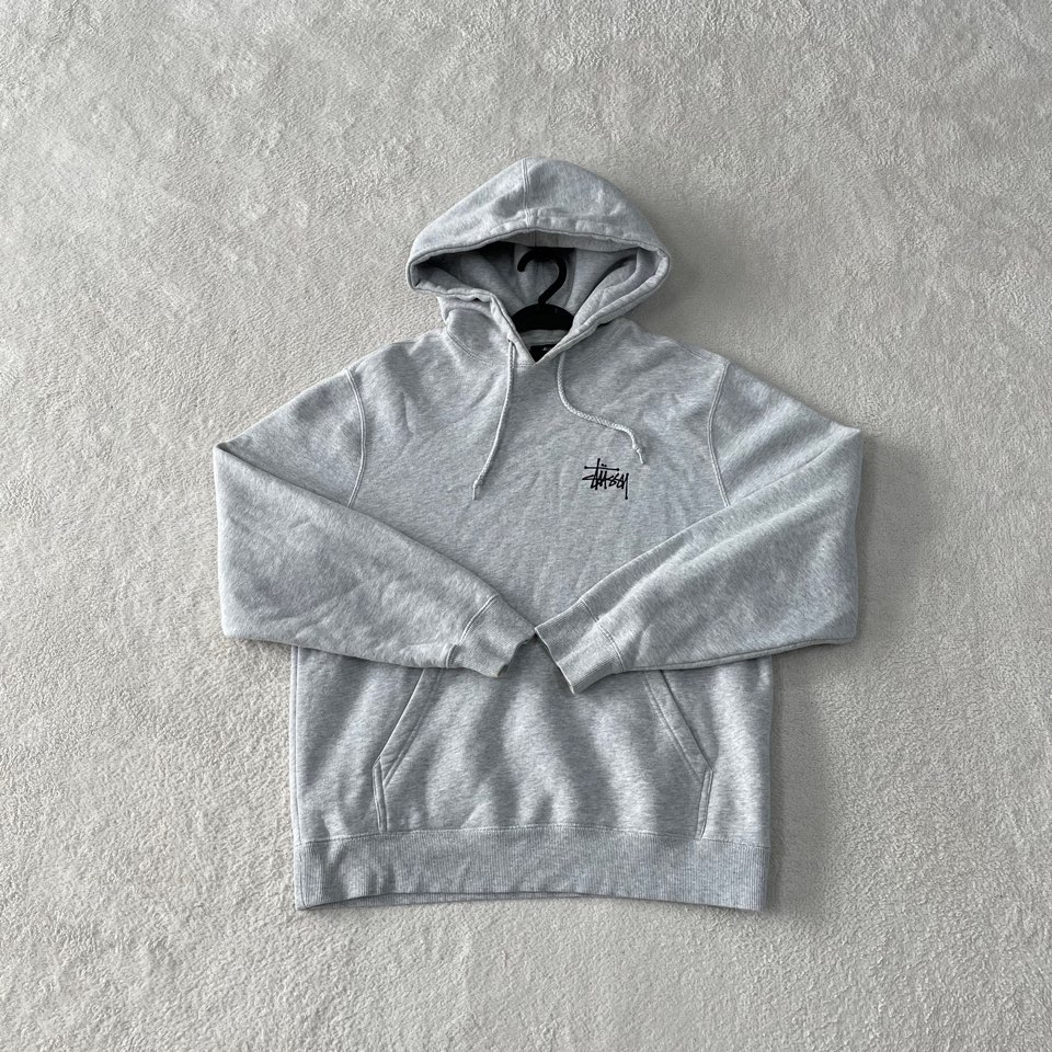 스투시 그레이 후드티 S