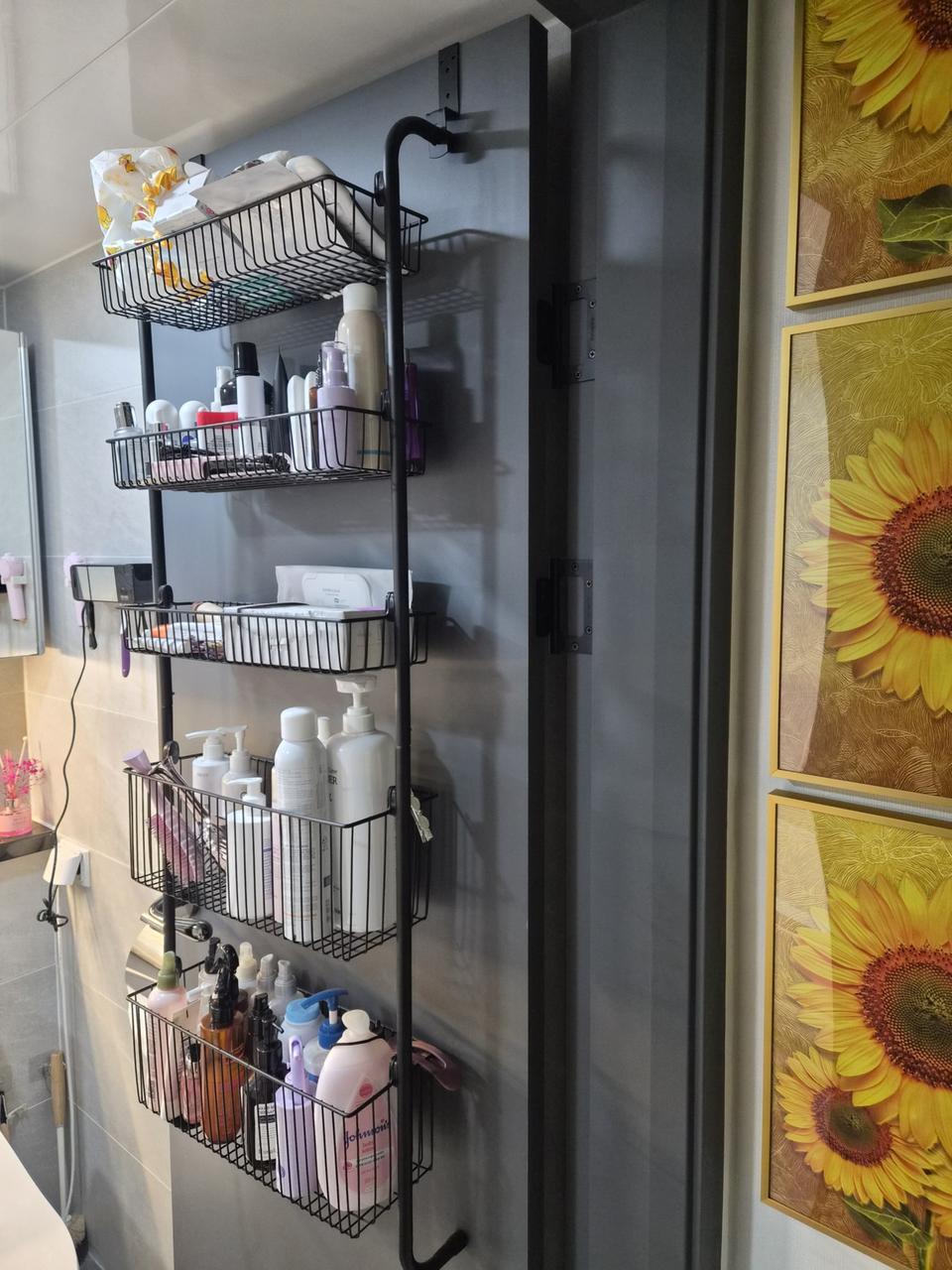 5단 다용도 문걸이 선반