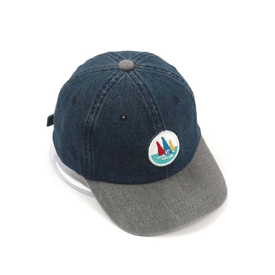 56-58cm / 데몬 워시 데님 하우스 볼캡 모자 C012P -369