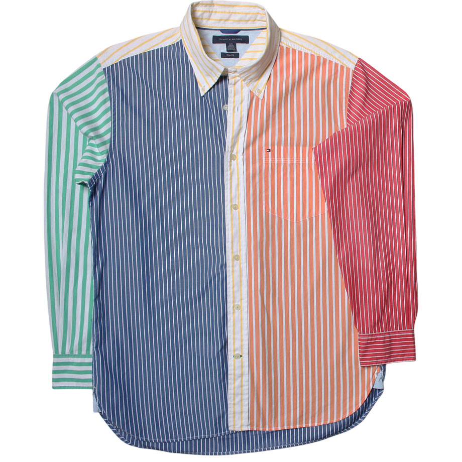 105 타미힐피거 멀티컬러셔츠 세미루즈 090