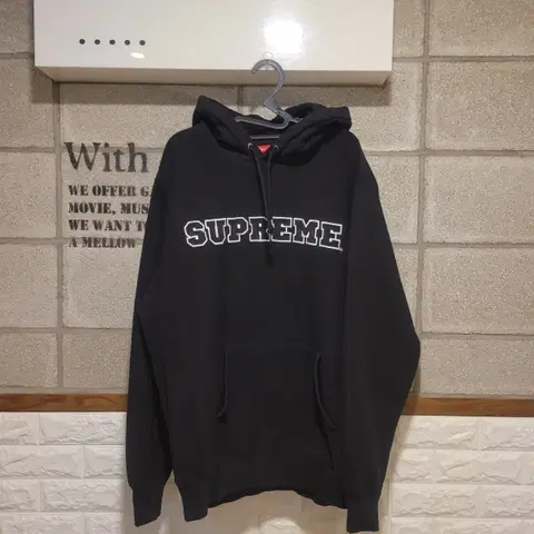 슈프림 스펠아웃 후드티 XL