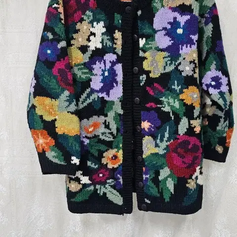 KARIANGA 플라워 니트 가디건