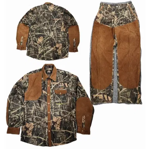 J K pro Hunter 빈티지 스웨이드 리얼트리 헌팅 셋업 셋트