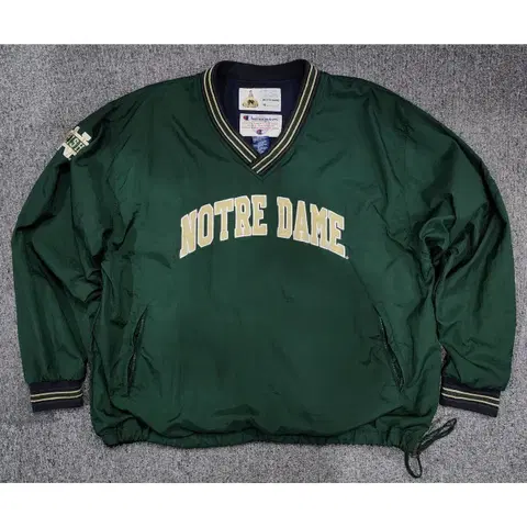 챔피온 노트르담 아이리쉬 빈티지 풀오버 웜업 나일론 맨투맨 XL