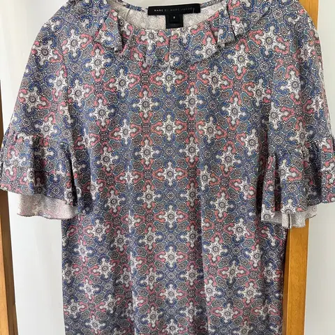 (드라이 완료)마크제이콥스 패턴 실크 블라우스(사이즈 2)